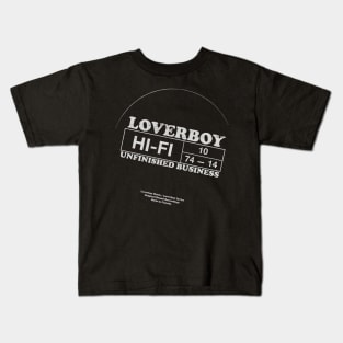 Loverboy Vintage HIFI White Kids T-Shirt